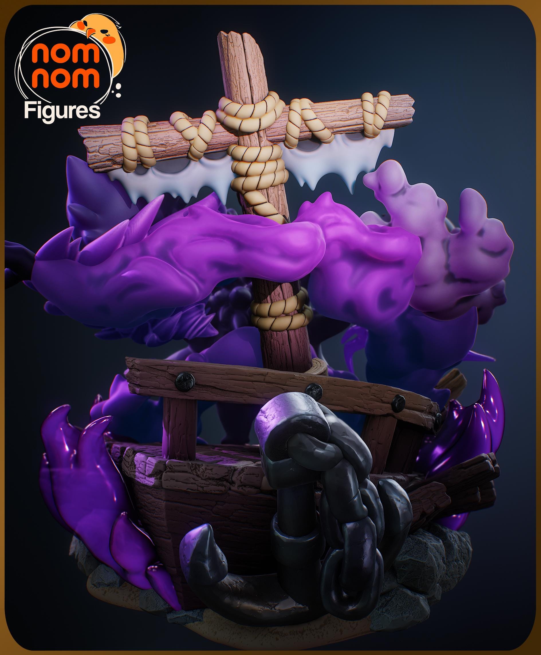 Trio of Ghosts | Resin Garage Kit Figure Anime Game Fan Art | Nomnom Figures