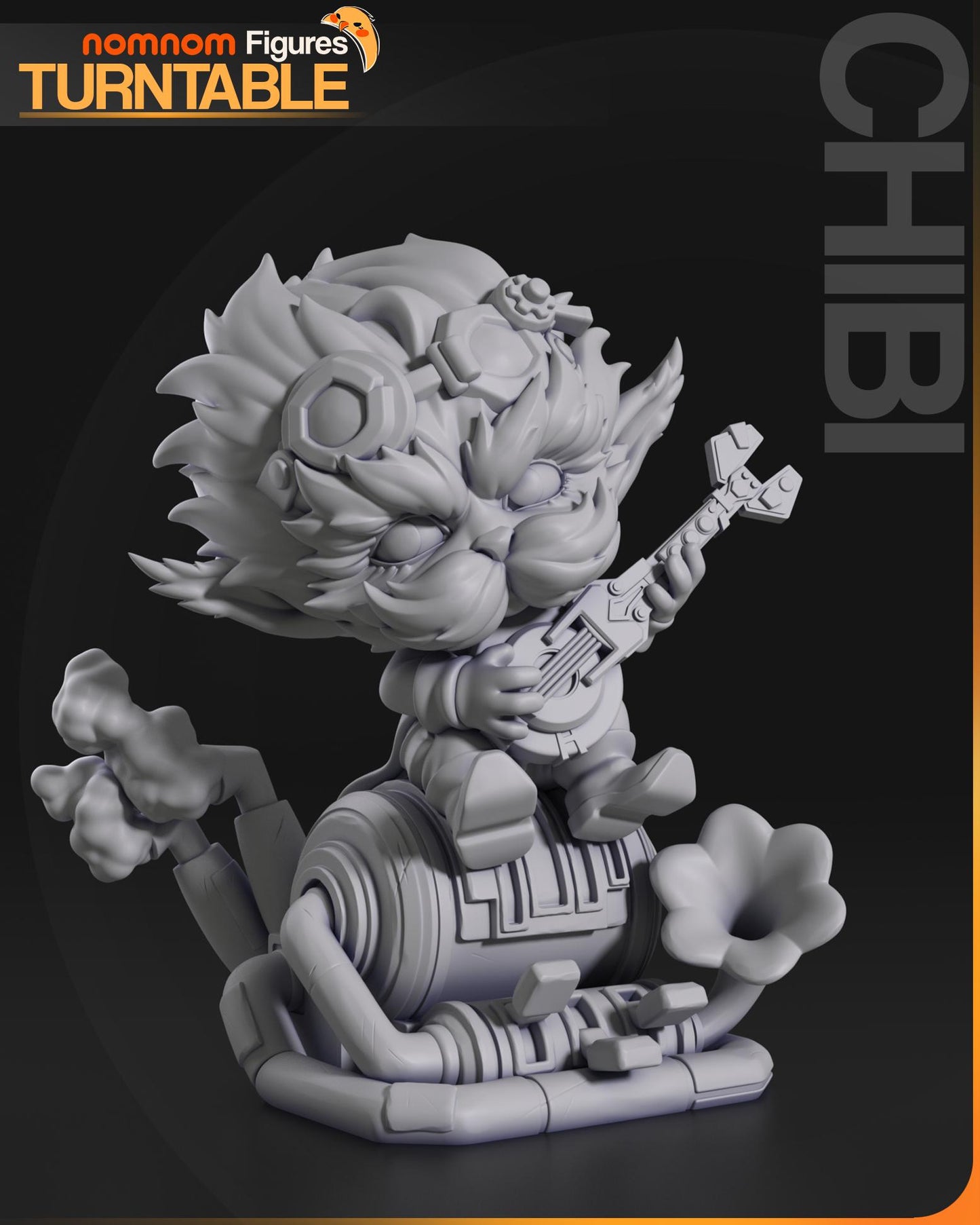 Chibi Arcane Scientist | Resin Garage Kit Figure Show Game Fan Art | Nomnom Figures