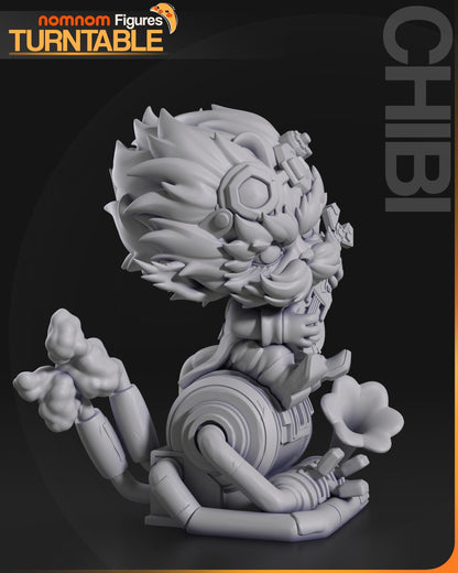 Chibi Arcane Scientist | Resin Garage Kit Figure Show Game Fan Art | Nomnom Figures