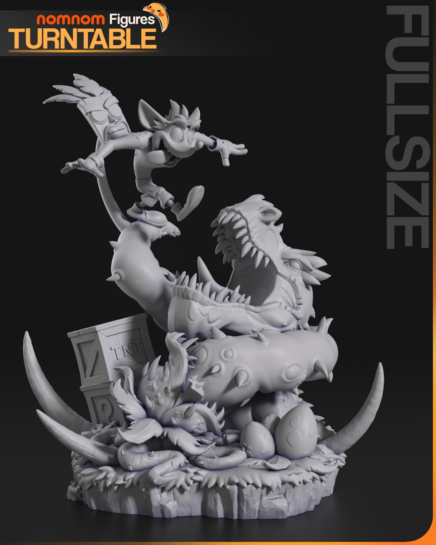 Mutated Bandicoot | Resin Garage Kit Figure Game Fan Art | Nomnom Figures