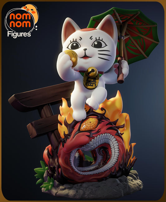 Chibi Granny Cat | Resin Garage Kit Figure Anime Fan Art | Nomnom Figures