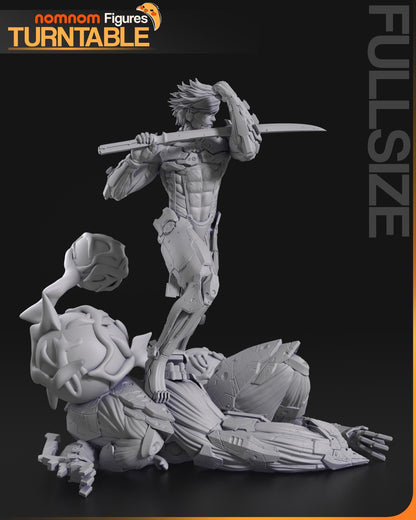 Cyborg Soldier | Resin Garage Kit Figure Game Fan Art | Nomnom Figures