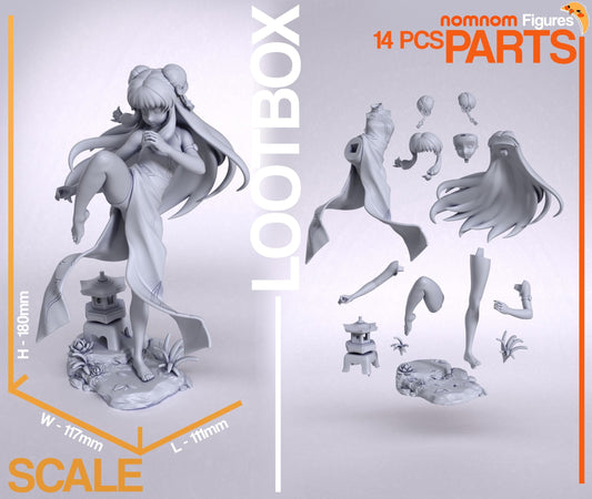 Martial Shampoo | Resin Garage Kit Figure Anime Fan Art | Nomnom Figures