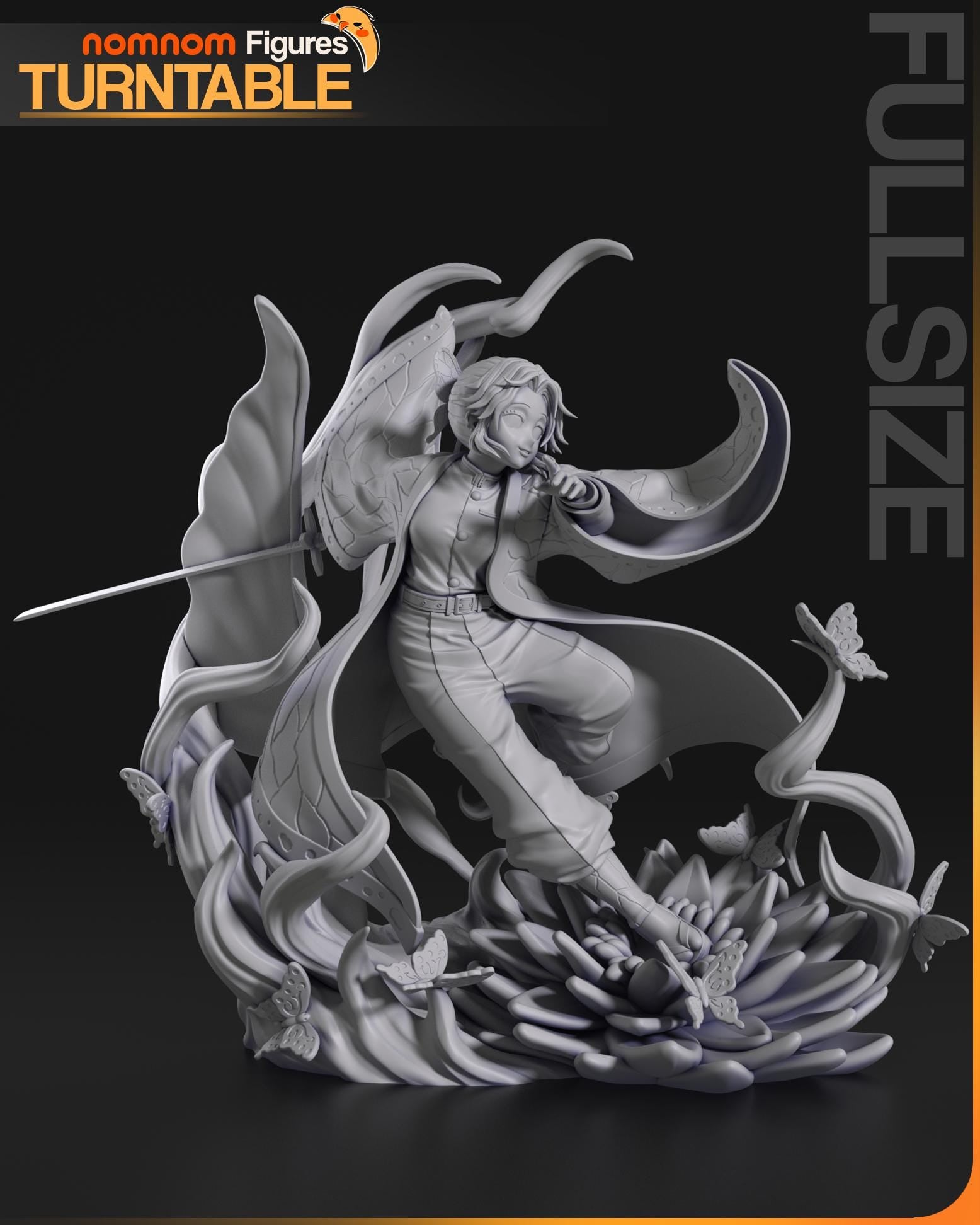 Dancing Butterfly | Resin Garage Kit Figure Anime Manga Fan Art | Nomnom Figures