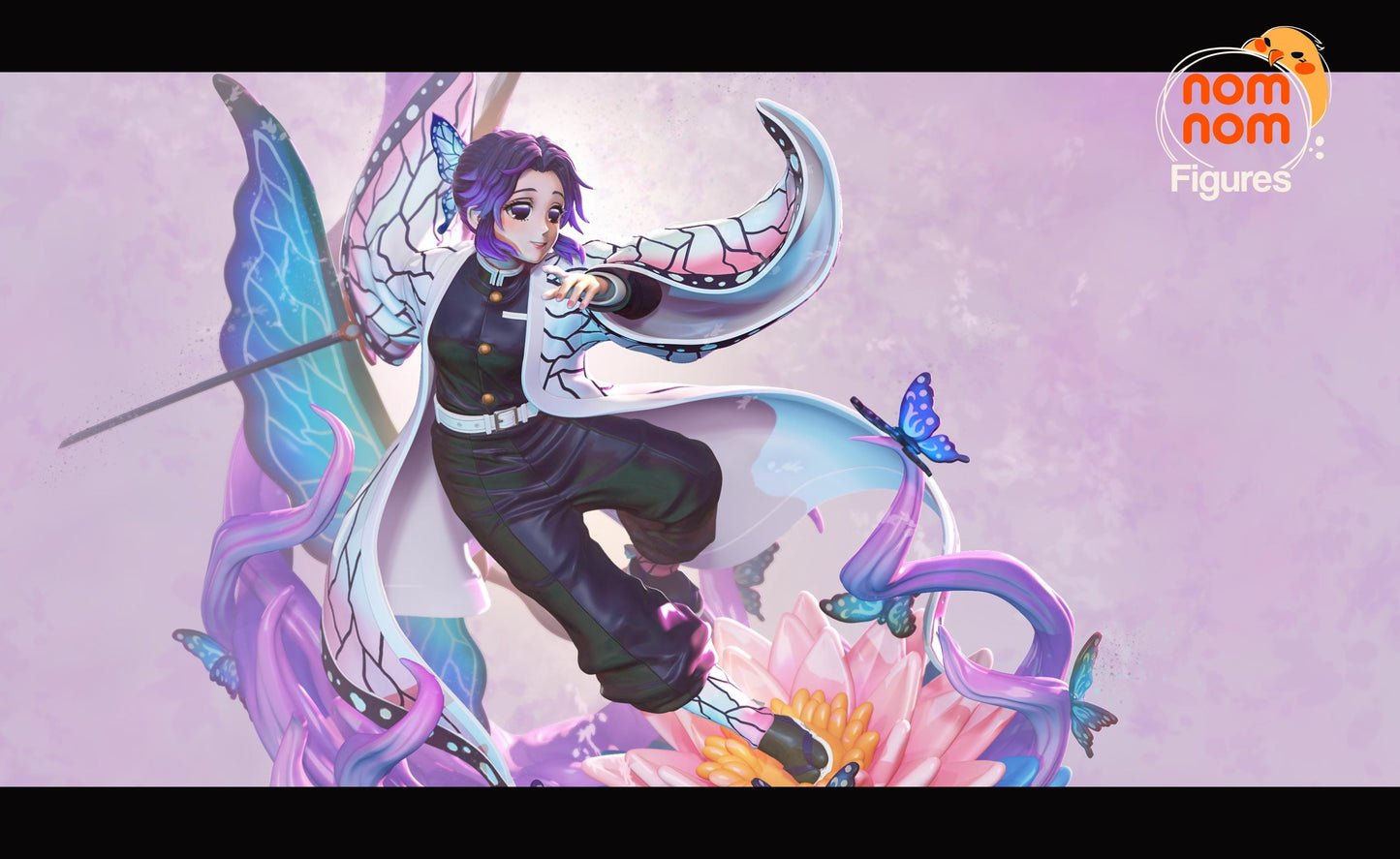Dancing Butterfly | Resin Garage Kit Figure Anime Manga Fan Art | Nomnom Figures