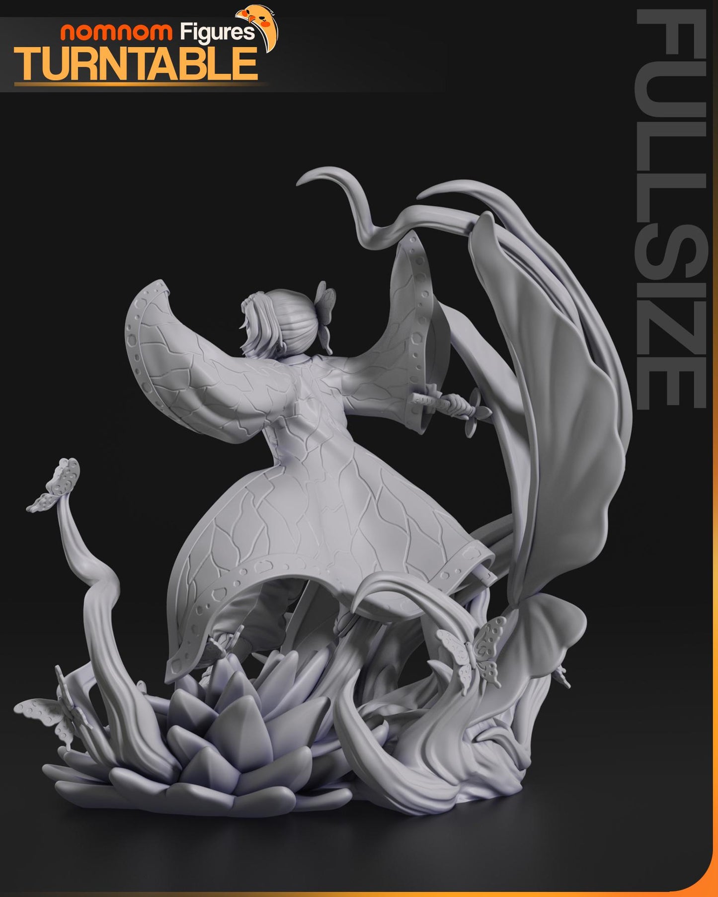 Dancing Butterfly | Resin Garage Kit Figure Anime Manga Fan Art | Nomnom Figures
