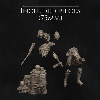 Nameless Hero | Garage Resin Kit Statue | D&D TTRPG Fantasy Miniature | Nerikson