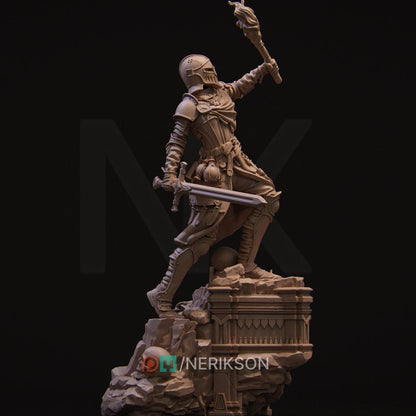 Nameless Hero | Garage Resin Kit Statue | D&D TTRPG Fantasy Miniature | Nerikson