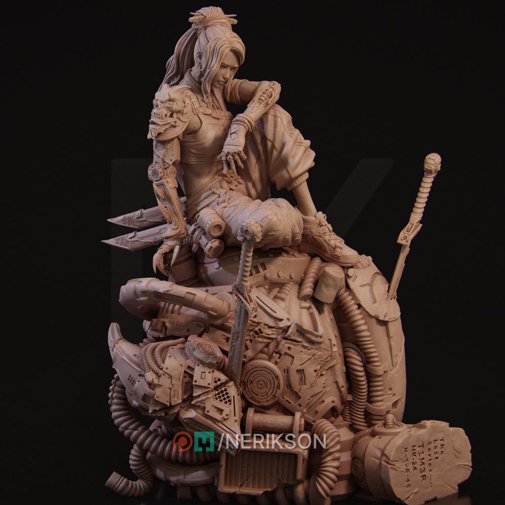 Neo Nixxi, Full Diorama | Garage Resin Kit Statue | D&D TTRPG Fantasy Miniature | Nerikson