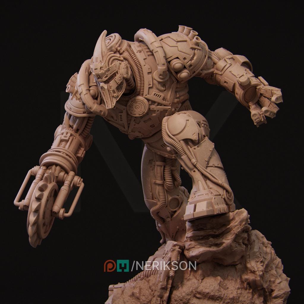 Neo Nixxi Robot | Garage Resin Kit Statue | D&D TTRPG Fantasy Miniature | Nerikson