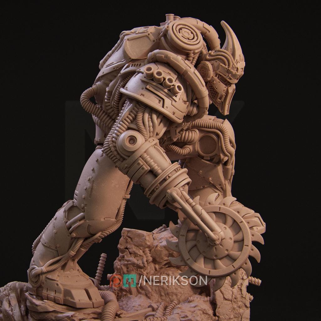 Neo Nixxi Robot | Garage Resin Kit Statue | D&D TTRPG Fantasy Miniature | Nerikson