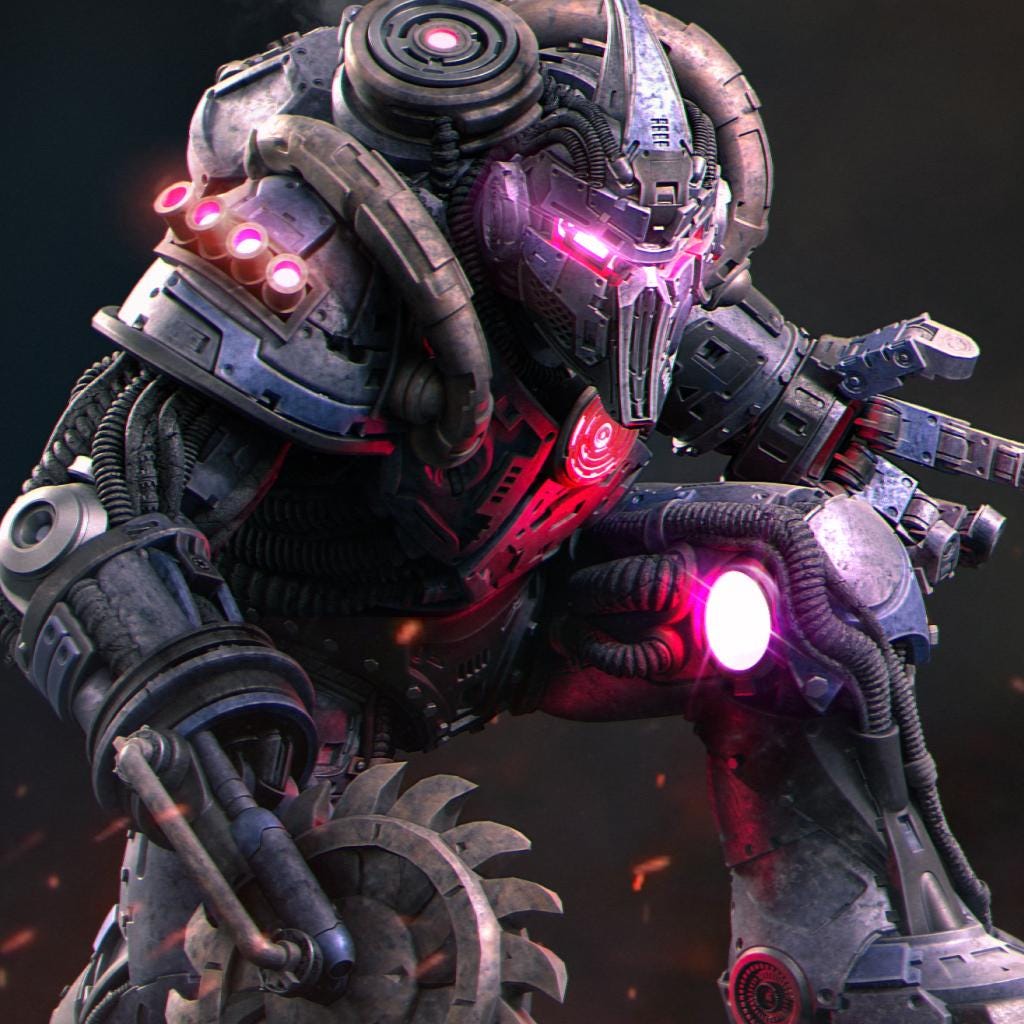 Neo Nixxi Robot | Garage Resin Kit Statue | D&D TTRPG Fantasy Miniature | Nerikson