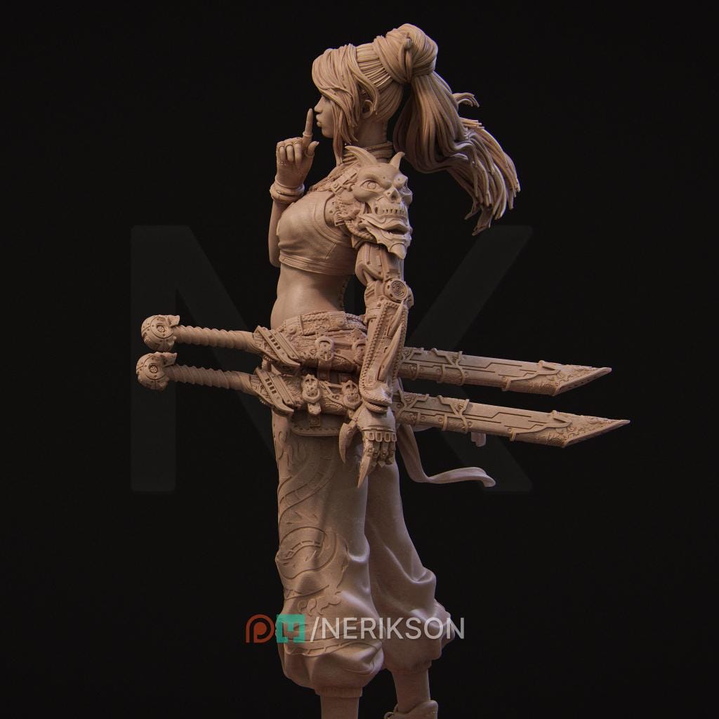 Neo Nixxi Standalone | Garage Resin Kit Statue | D&D TTRPG Fantasy Miniature | Nerikson