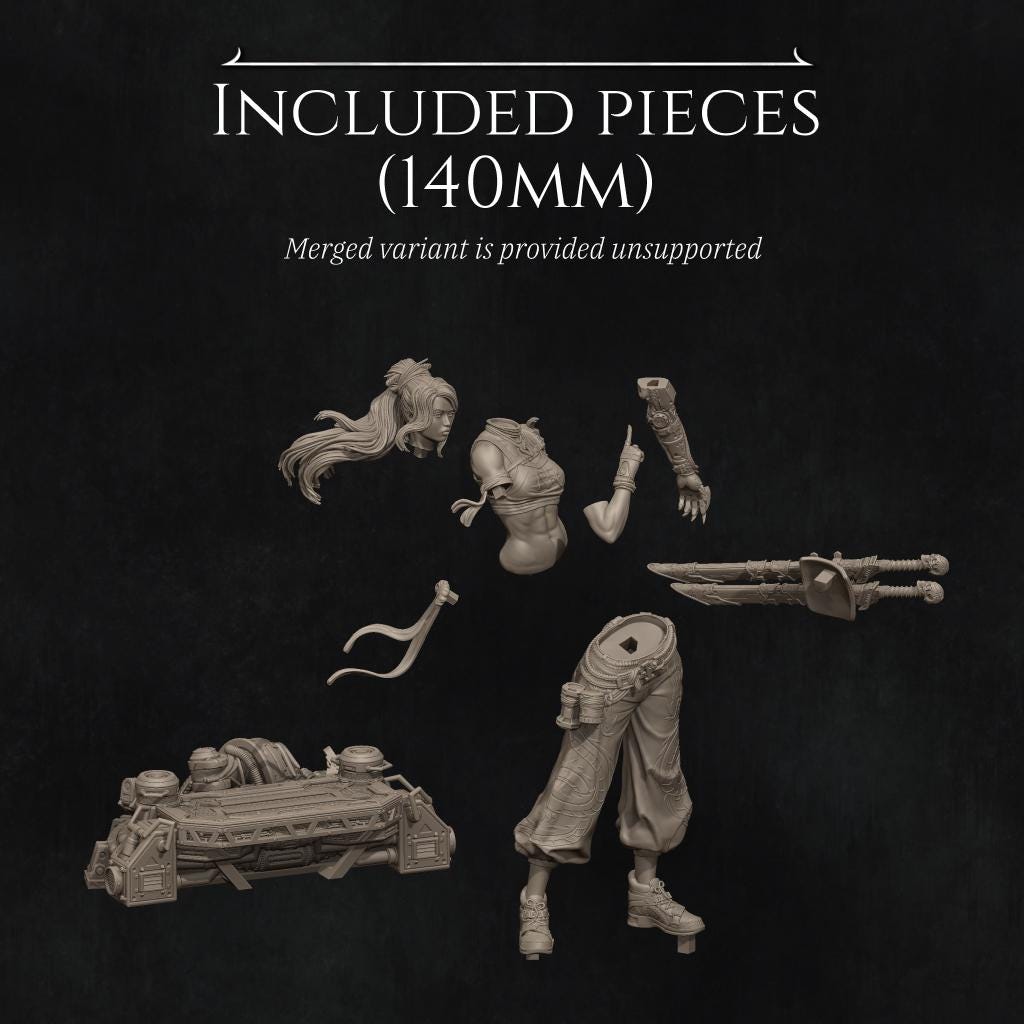 Neo Nixxi Standalone | Garage Resin Kit Statue | D&D TTRPG Fantasy Miniature | Nerikson