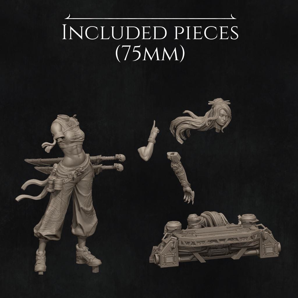 Neo Nixxi Standalone | Garage Resin Kit Statue | D&D TTRPG Fantasy Miniature | Nerikson