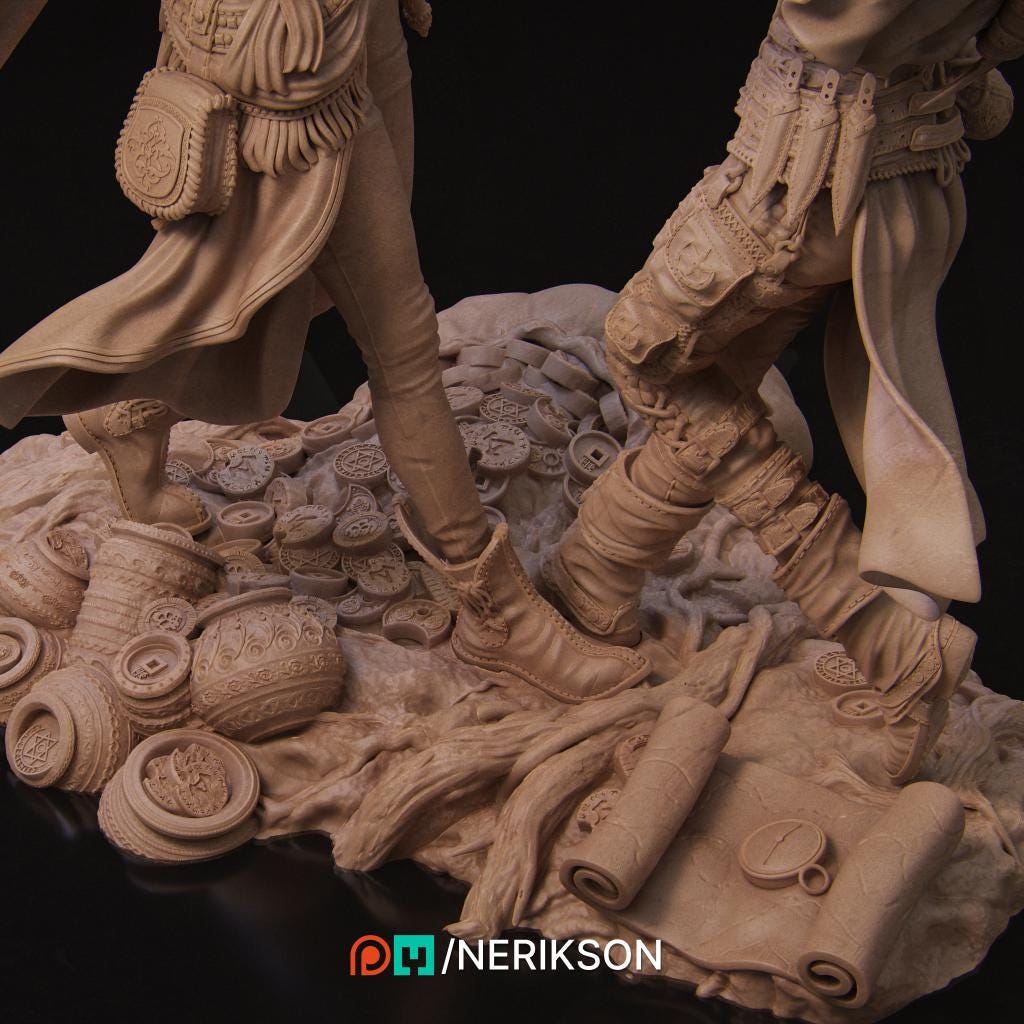 Ode to Joy, Full Diorama | Garage Resin Kit Statue | D&D TTRPG Fantasy Miniature | Nerikson