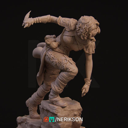 Ode to Joy - Enika The Assassin Standalone | Garage Resin Kit Statue | D&D TTRPG Fantasy Miniature | Nerikson