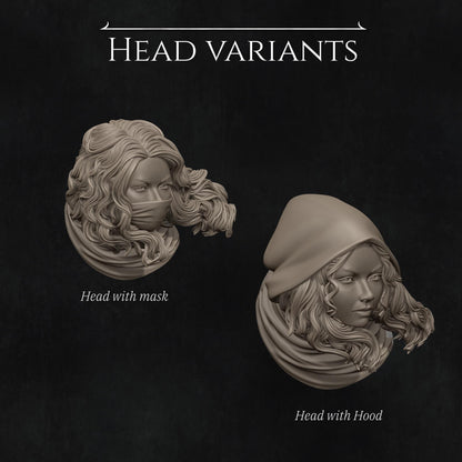 Ode to Joy - Enika The Assassin Standalone | Garage Resin Kit Statue | D&D TTRPG Fantasy Miniature | Nerikson