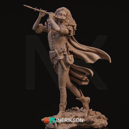 Ode to Joy - Inithia the Bard Standalone | Garage Resin Kit Statue | D&D TTRPG Fantasy Miniature | Nerikson