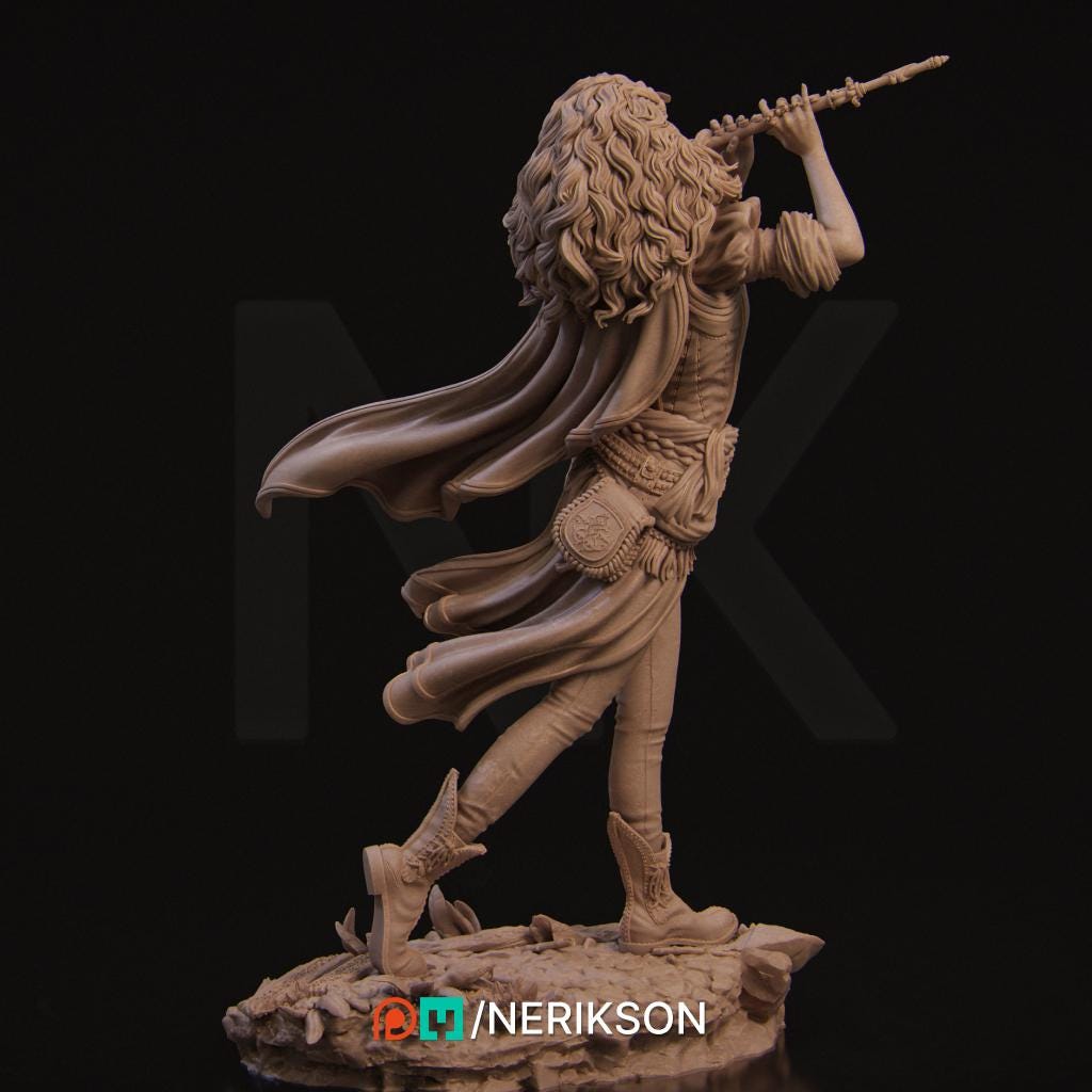 Ode to Joy - Inithia the Bard Standalone | Garage Resin Kit Statue | D&D TTRPG Fantasy Miniature | Nerikson
