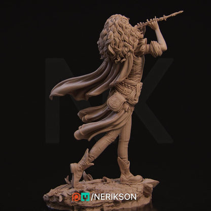 Ode to Joy - Inithia the Bard Standalone | Garage Resin Kit Statue | D&D TTRPG Fantasy Miniature | Nerikson