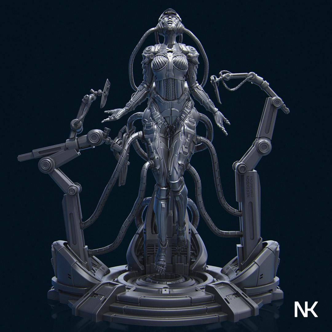 Project Eve | Garage Resin Kit Statue | D&D TTRPG Fantasy Miniature | Nerikson
