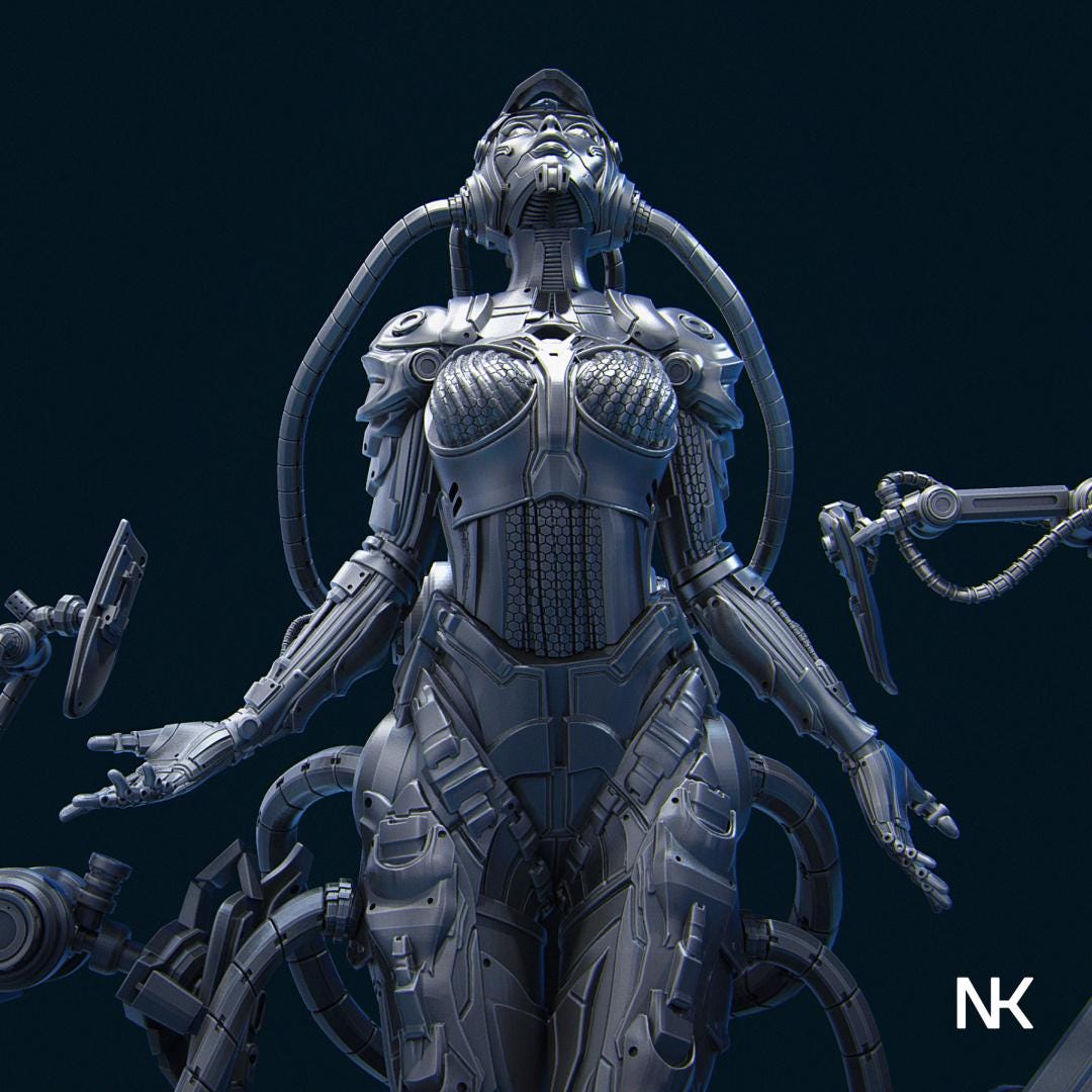 Project Eve | Garage Resin Kit Statue | D&D TTRPG Fantasy Miniature | Nerikson