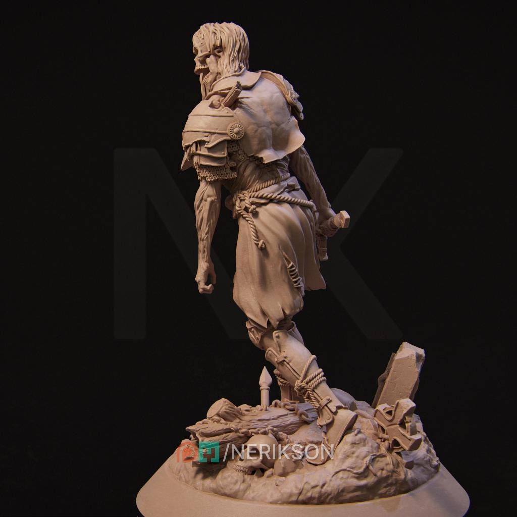 Skeleton Warrior | TABLETOP SCALE | D&D TTRPG Fantasy Miniature | Nerikson