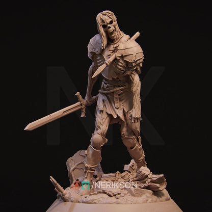 Skeleton Warrior | TABLETOP SCALE | D&D TTRPG Fantasy Miniature | Nerikson