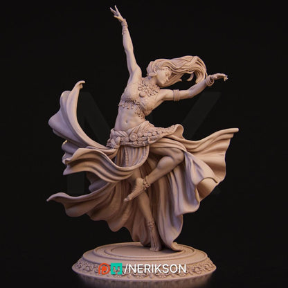 Sound of Night, Dancer | Garage Resin Kit Statue | D&D TTRPG Fantasy Miniature | Nerikson