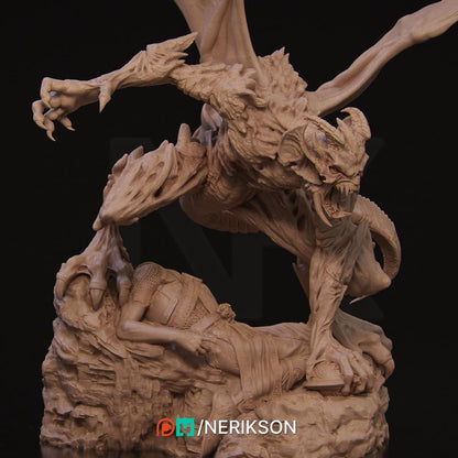 Steve the Demon Imp | Garage Resin Kit Statue | D&D TTRPG Fantasy Miniature | Nerikson