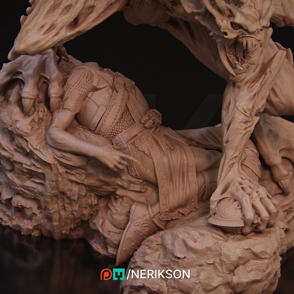 Steve the Demon Imp | Garage Resin Kit Statue | D&D TTRPG Fantasy Miniature | Nerikson