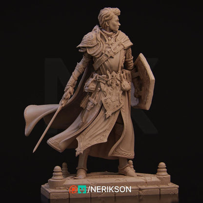 The Last Battle - Aaron Standalone | Garage Resin Kit Statue | D&D TTRPG Fantasy Miniature | Nerikson