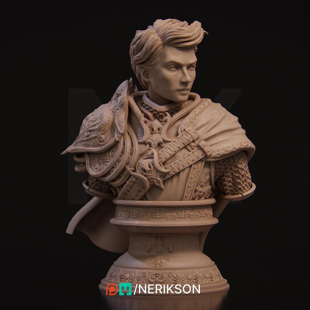 The Last Battle - Aaron Standalone | Garage Resin Kit Statue | D&D TTRPG Fantasy Miniature | Nerikson