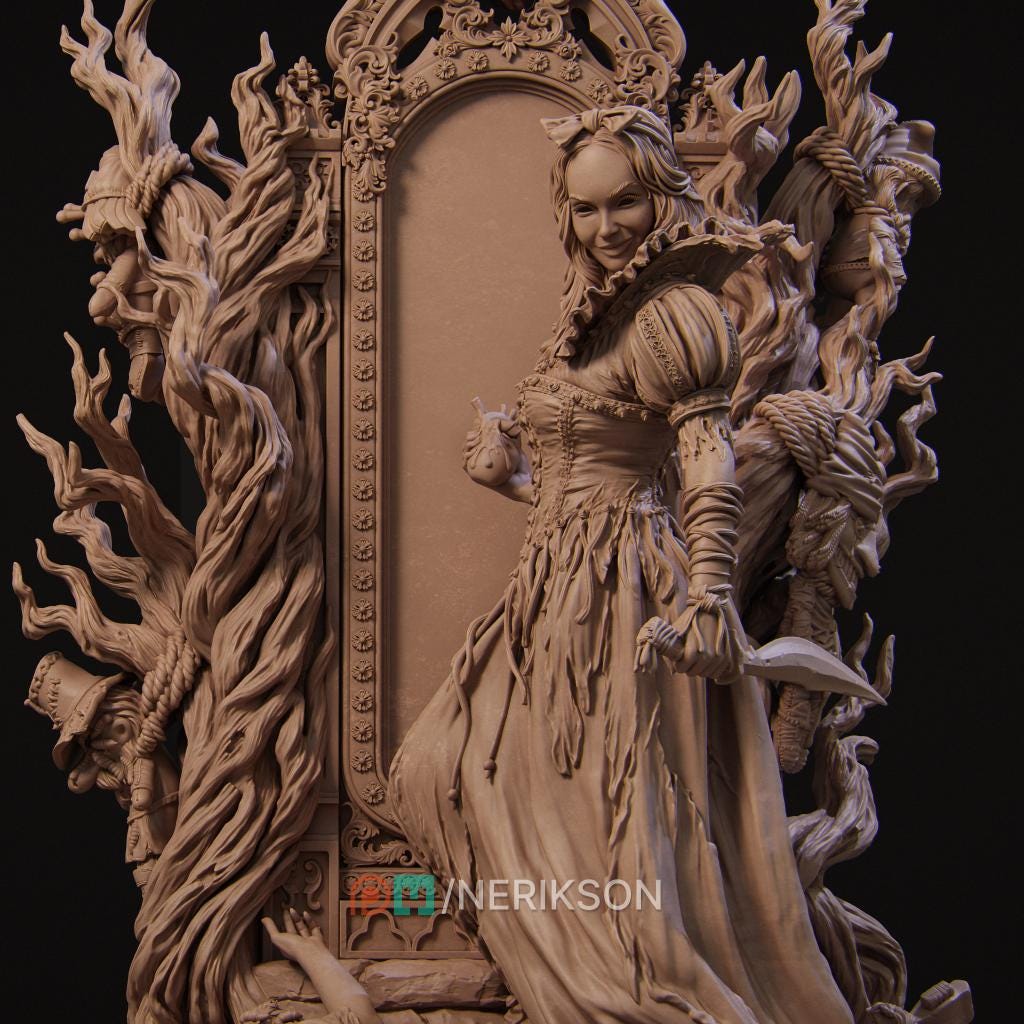 The Fairest Of Them All, Full Diorama | Garage Resin Kit Statue | D&D TTRPG Fantasy Miniature | Nerikson