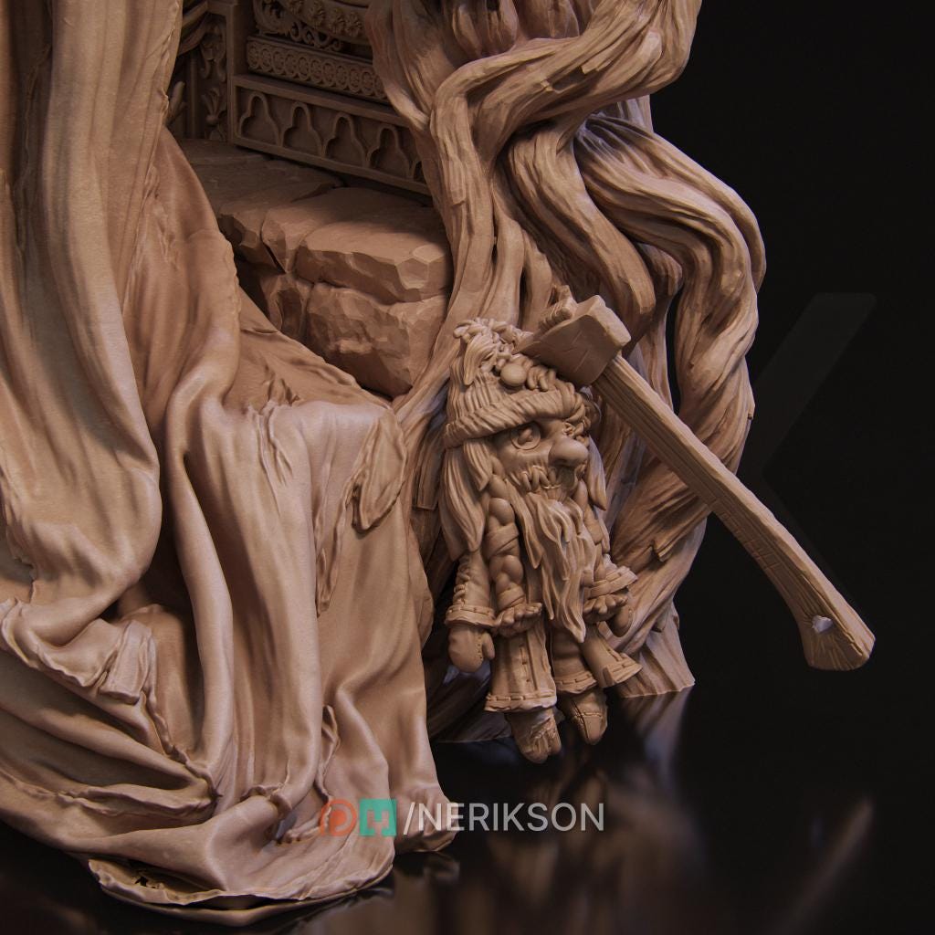 The Fairest Of Them All, Full Diorama | Garage Resin Kit Statue | D&D TTRPG Fantasy Miniature | Nerikson