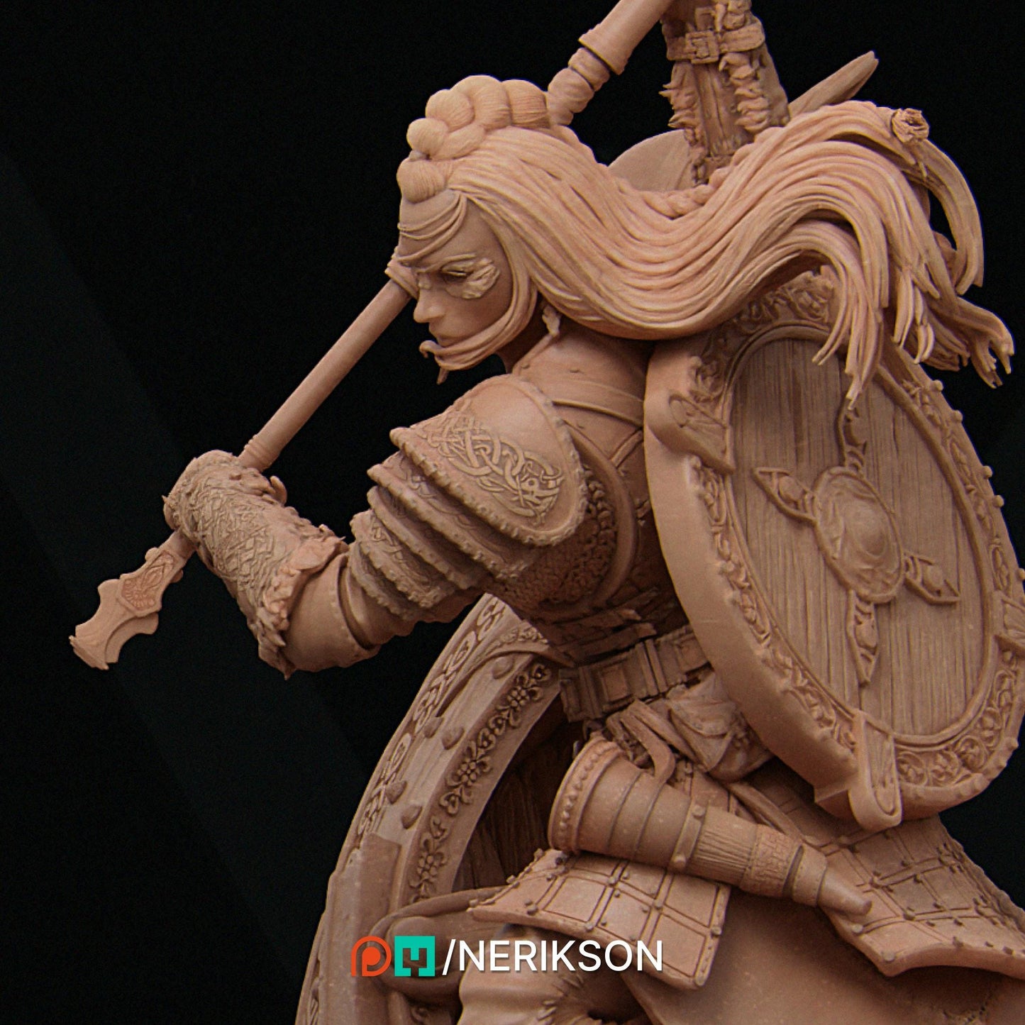 Thyra the Conqueror | Garage Resin Kit Statue | D&D TTRPG Fantasy Miniature | Nerikson