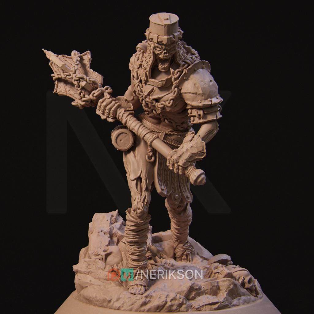Undead Brute | TABLETOP SCALE | D&D TTRPG Fantasy Miniature | Nerikson