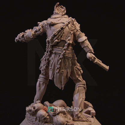 Undead Fighter | TABLETOP SCALE | D&D TTRPG Fantasy Miniature | Nerikson