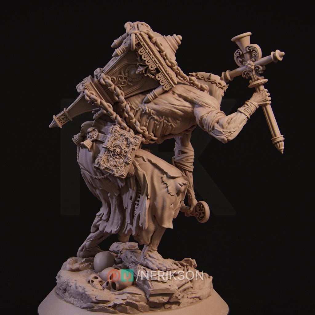 Undead Keeper | TABLETOP SCALE | D&D TTRPG Fantasy Miniature | Nerikson
