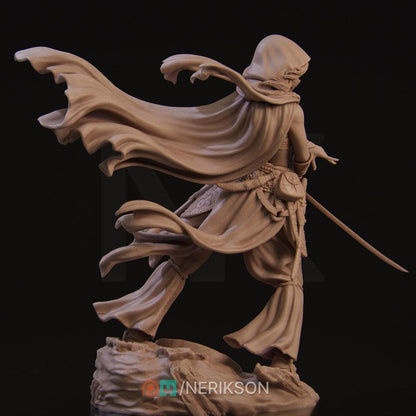 Warrior of The Sands | Garage Resin Kit Statue | D&D TTRPG Fantasy Miniature | Nerikson