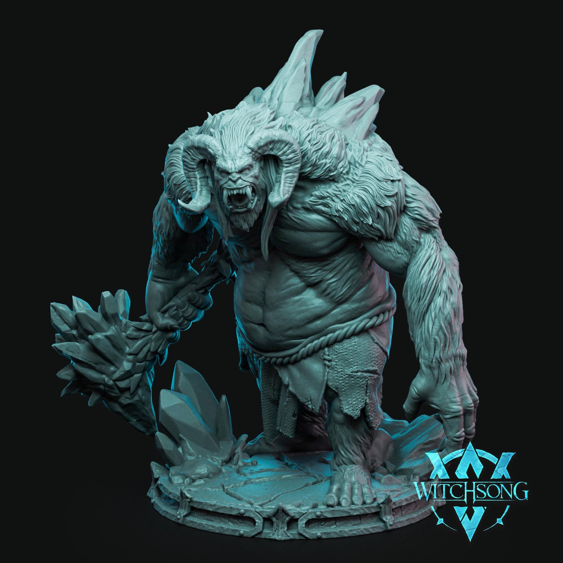 Dreadfrost Yeti | Mini or Bust | Monster Miniature Statue | Witchsong Miniatures