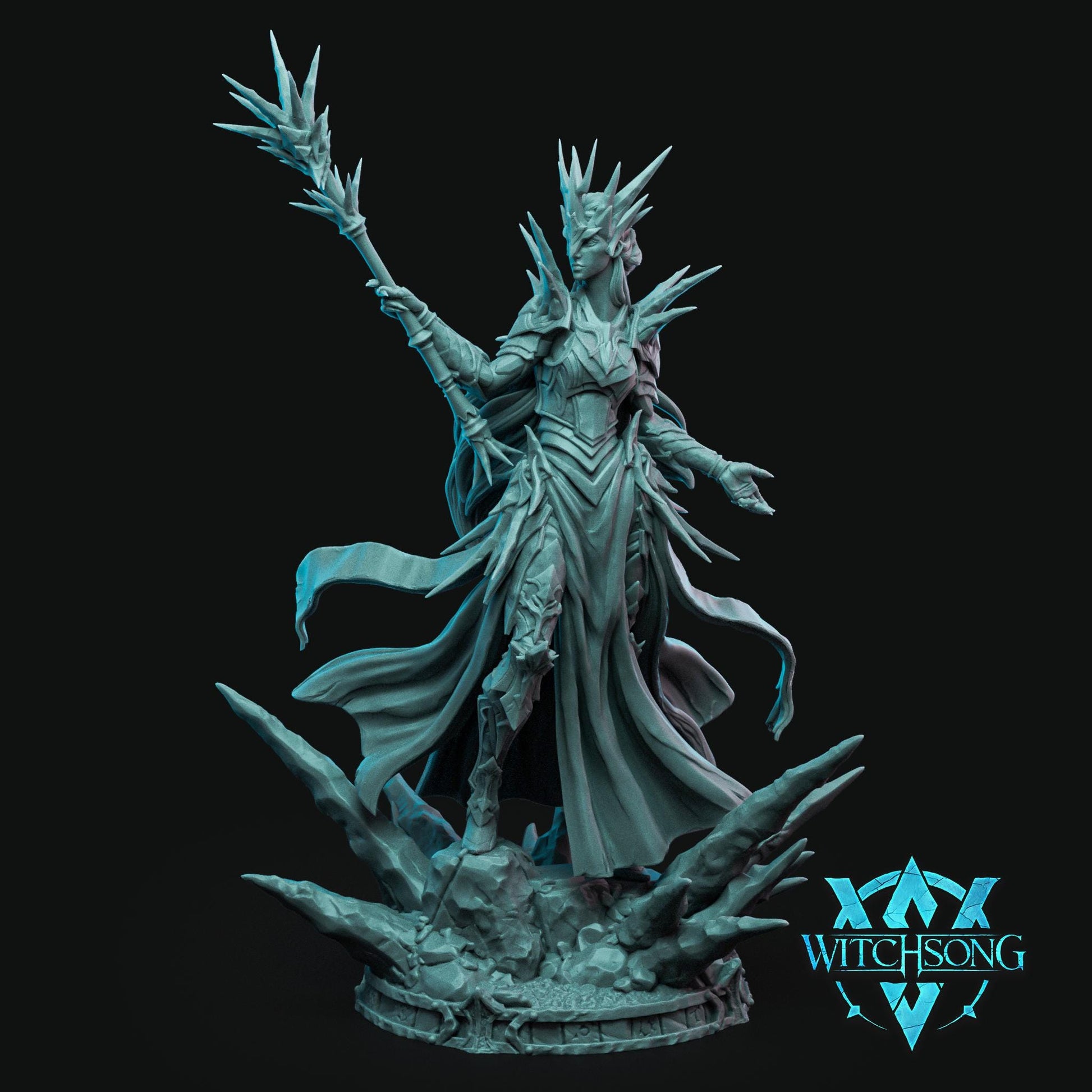 Frost Queen | Mini or Bust | Monster Miniature Statue | Witchsong Miniatures