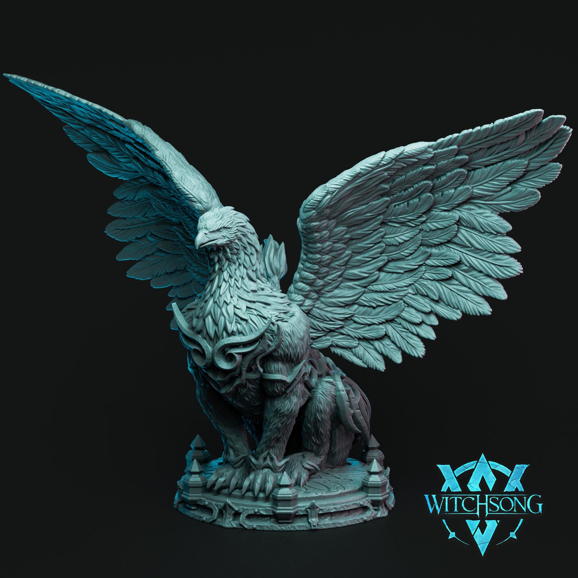 Hydra Sphinx | Mini or Bust | Monster Miniature Statue | Witchsong Miniatures