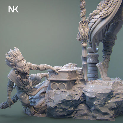 Mu Ron Yin the Wind Master 慕容英 | Garage Resin Kit Statue | D&D TTRPG Fantasy Miniature | Nerikson