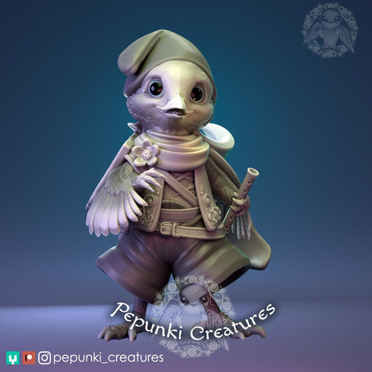 Hornero Bird | Tabletop or Display Scale | D&D Humblewood TTRPG Miniature | Pepunki Creatures