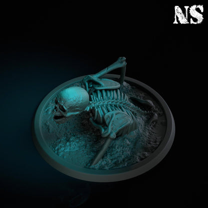 Death Knight and Rising Skeletons | D&D Horror Fantasy Collection | NS Miniatures