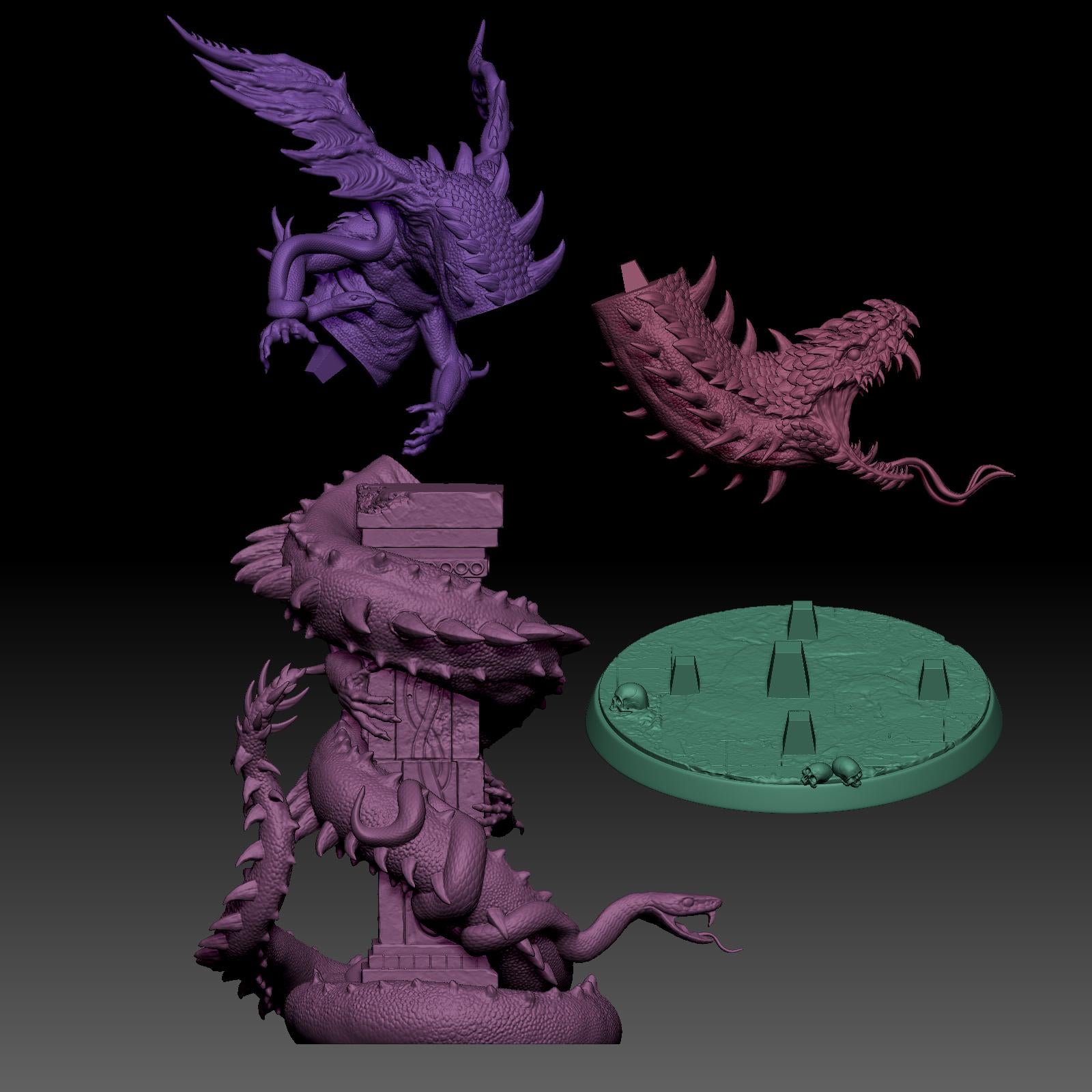 Yig, Father of Serpents | Lovecraft, Elder God | D&D Cosmic Horror Fantasy | NS Miniatures