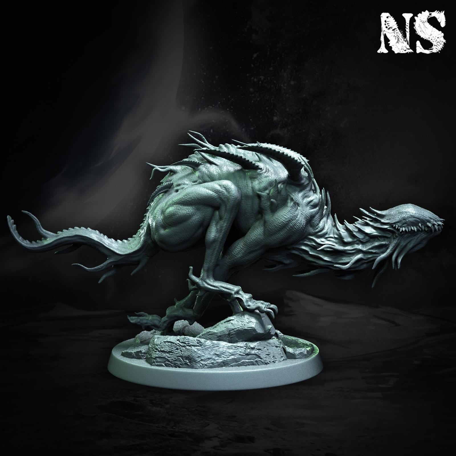 Mh'ithrha, the Arch-Lord and the Hounds of Tindalos Collection | Lovecraft, Elder God | D&D Cosmic Horror Fantasy | NS Miniatures