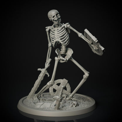 Skeleton Warriors, Giant, Display, Tabletop | D&D Horror Fantasy | NS Miniatures